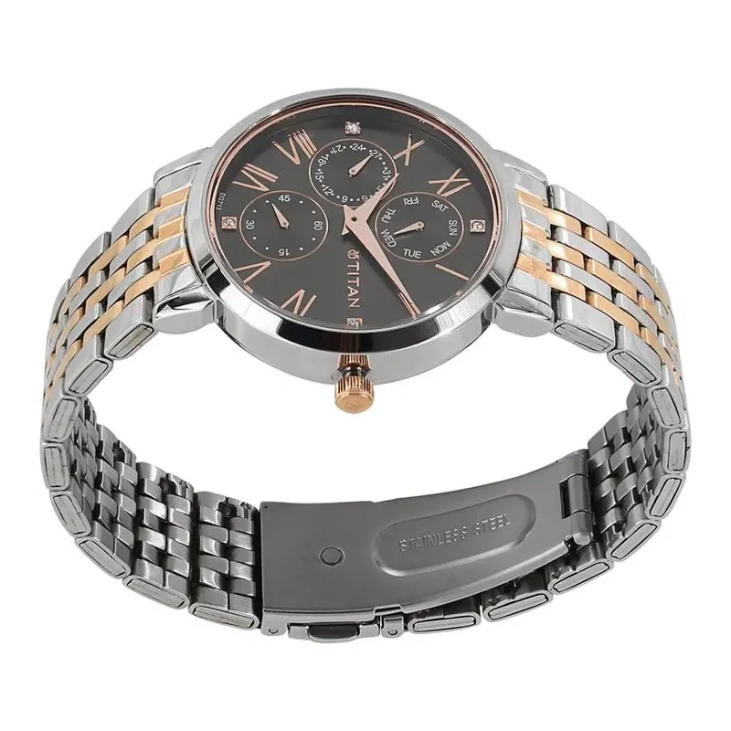 Titan Workwear Anthracite Dial Casual Ladies Watch-  2569KM03